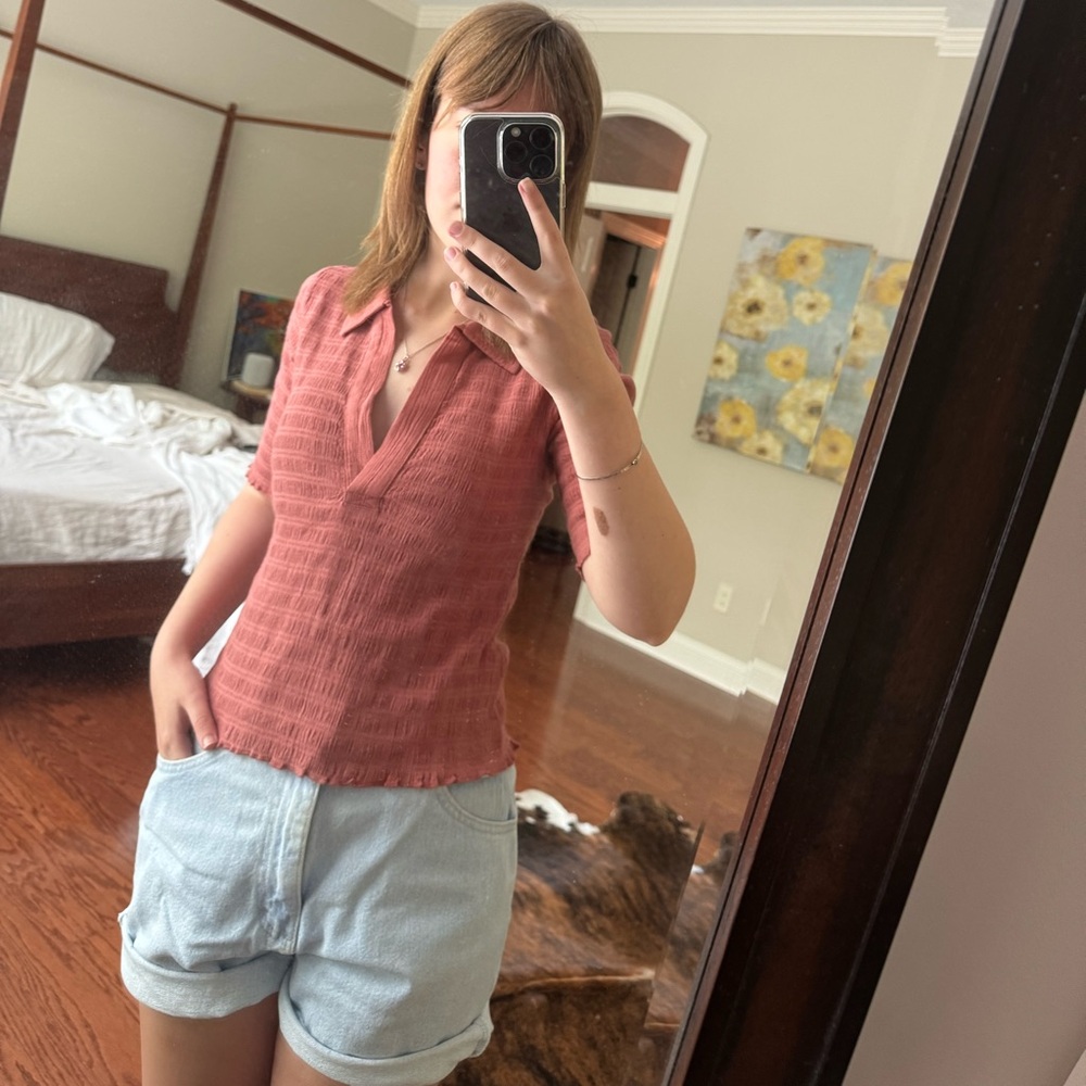 Free People Sancho Polo Withered Rose xs